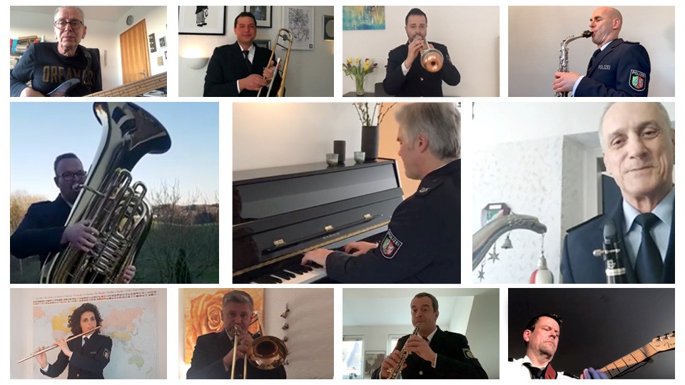 Landespolizeiorchester spielt "Ode an die Freude"